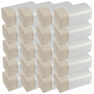 RĘCZNIK ZZ PAPIER MAKULATURA SZARY 4000 LIST H21