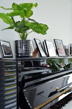 ДЕКОР диаметр цветочного горшка 14 см цветные черные полосы