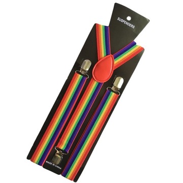 KOLOROWE SZELKI KLIPS UNISEX RAINBOW MĘSKIE I DAMSKIE