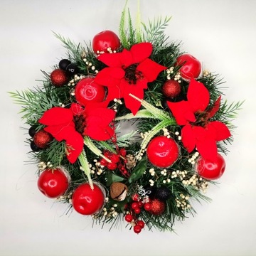 Wianek wieniec bożonarodzeniowy świąteczny 45 cm