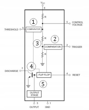 Интегральная схема NE555 SO8 SMD