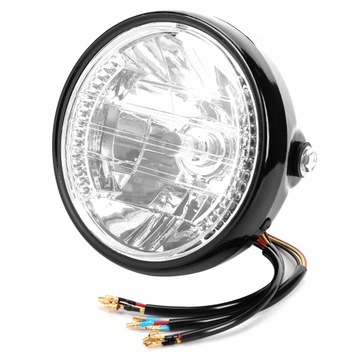 H4 Motocykl Reflektor Flasher LED Przednia