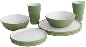 ZESTAW OBIADOWY DLA 2 OSÓB OUTWELL GALA SHADOW GREEN 8 szt.