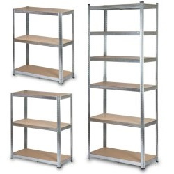REGAŁ METALOWY do PIWNICY GARAŻU MAGAZYNOWY WYSOKI 6 PÓŁEK 222x90x40cm