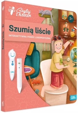 Czytaj z Albikiem Książka Szumią liście. Interaktywna pomoc logopedyczna 3+