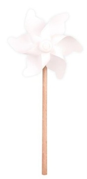 Drewniany Wiatraczek Biały 30 cm