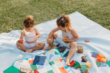 КОРОБКА ДЛЯ БЛОКОВ ИНТЕРАКТИВНЫЙ КОВрик 2 В 1 MAGNA-TILES