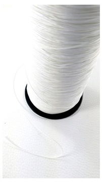 Sznurek do plis plisa plisy rolet 0,8mm biały 12mb