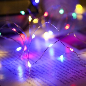 Рождественские декоративные разноцветные светодиодные гирлянды, 10 шт.