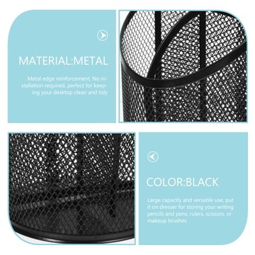 Metalowa taca na listy, pojemnik na długopisy, schowek biurowy