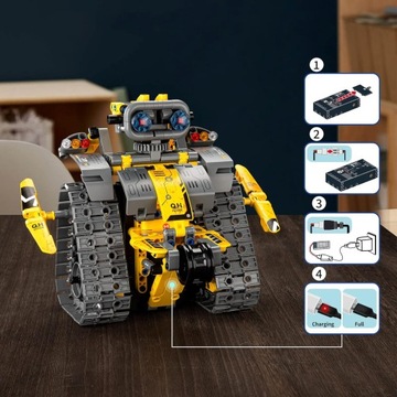 INTERAKTYWNA I EDUKACYJNA ZABAWKA ROBOTA, ZDALNIE STEROWANY ROBOT 3 W 1