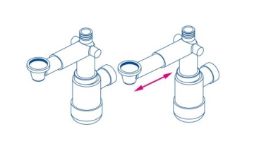 Сифон для раковины Deante Space-Saver Lux белый NHC 633K