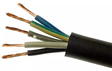 Przewód Kabel w gumie elastyczny OW H05RR-F 5x1,5