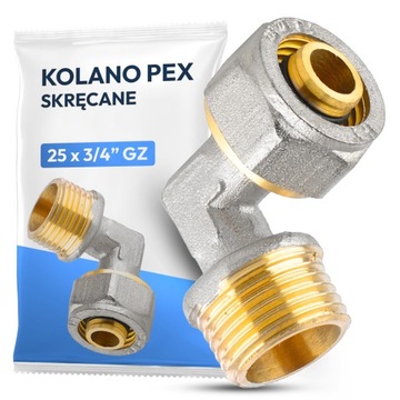 KOLANO PEX skręcane 25x3/4