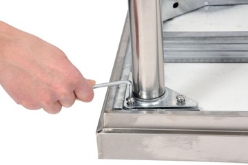 СКЛАДНАЯ СТОЛЕШНЯ С ПОЛКОЙ 1000x600xH850