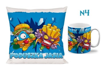 НАБОР ПОДУШКА КРУЖКА SUPER ZINGS ПОДАРОК ​​+ ИМЯ ПОДАРОК
