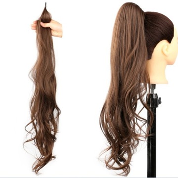 DOCZEPIANY KUCYK KITKA 80cm dopinka TRESKA KOLORY M2/30