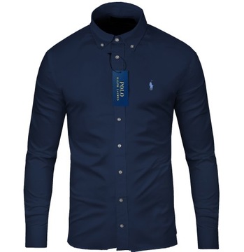 Koszula Polo Ralph Lauren Męska M-XXL SLIM FIT Granat Roz.L