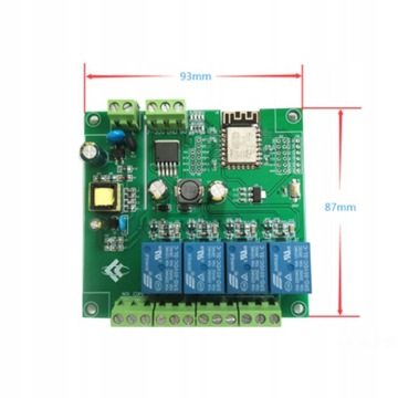 Модуль 4 реле ESP-12F DC7-28/5V WiFi