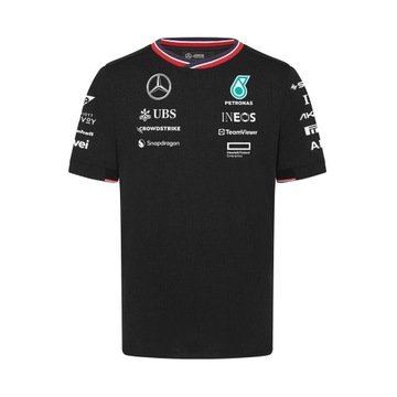 Koszulka męska Team czarna Mercedes AMG F1 2024 (XXL)