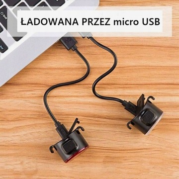 ВЕЛОСИПЕДНАЯ ЛАМПА ПЕРЕДНИЙ ЗАДНИЙ ФОНАР СВЕТОДИОДНЫЙ USB ДЛЯ ВЕЛОСИПЕДНОГО РУЛЯ МОЩНЫЙ ЯРКИЙ