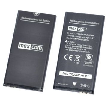 ОРИГИНАЛЬНАЯ АККУМУЛЯТОРНАЯ БАТАРЕЯ MAXCOM MM720 MM721 MM72X 800 мАч