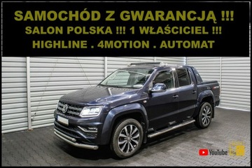 Volkswagen Amarok I Pick Up Double Cab Facelifting 3.0 TDI 224KM 2018 Volkswagen Amarok 100% SERWIS VW + Salon POLSKA +