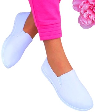 Белые эластичные кроссовки Женская обувь из лайкры 40