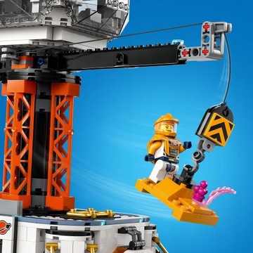 LEGO STACJA KOSMICZNA WIEŻA STARTOWA RAKIETY + 6 FIGUREK