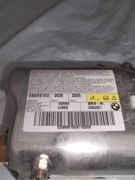 BMW 5 E60 E61 2004 ULOŽENÍ VZDUCHOVÉ
