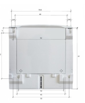 Разъем Electrolux E4YHMKP2 с полкой для стиральной машины и сушилки 52-67 см
