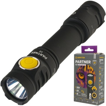 Armytek Partner C2 USB Latarka Taktyczna EDC WARM