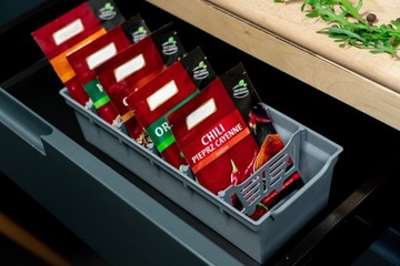 Органайзер, контейнер для специй, серый