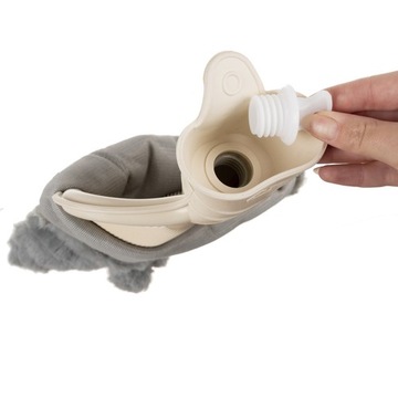 ПЛЮШЕВЫЙ РЕЗИНОВЫЙ НАГРЕВАТЕЛЬ В ПЛЮШЕВОМ КРЫШКЕ, 2000 МЛ