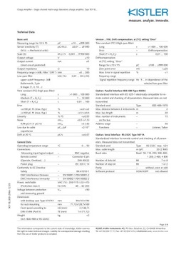 ЛАБОРАТОРНЫЙ УСИЛИТЕЛЬ ЗАРЯДА KISTLER 5011