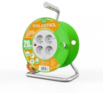 PLAST-ROL PRZEDŁUŻACZ NA BĘBNIE 4x230V 3X1,0 20MB W98946