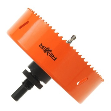 БИМЕТАЛЛИЧЕСКАЯ КОРОНОЧНАЯ ПИЛА 152 ММ + ДЕРЖАТЕЛЬ ДЛЯ БИМЕТАЛЛИЧЕСКИХ КОРОНОЧНЫХ ПИЛОВ 32-200 ММ