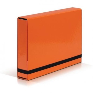Teczka z gumką BOX CARIBIC pomarańczowa 5cm 341/16