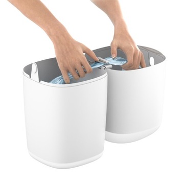 ANGELCARE Корзина-контейнер для подгузников Белый + Вставка