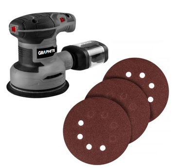 SZLIFIERKA MIMOŚRODOWA 300W 59G348 125MM GRAPHITE