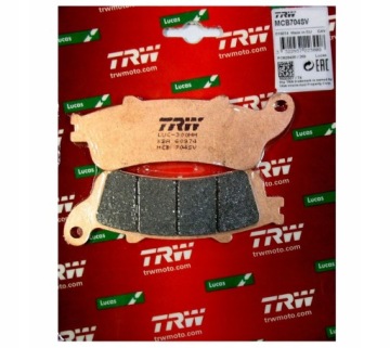 PRZEDNIE KLOCKI HAMULCOWE HONDA GL 1800 GOLDWING