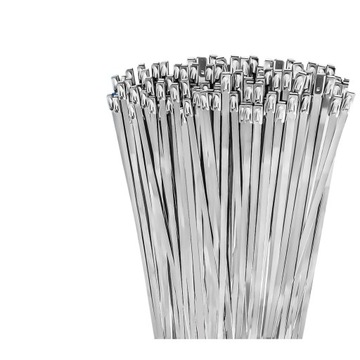 Opaski Zaciskowe Kablowe Trytytki Nierdzewne Metalowe 4,6X200 100szt 20 cm