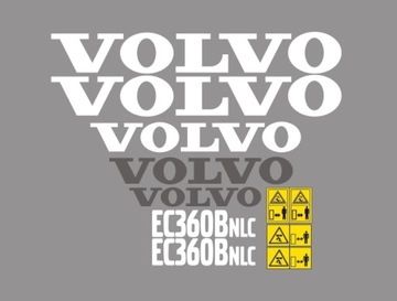 Naklejki oklejenie VOLVO EC360BNLC