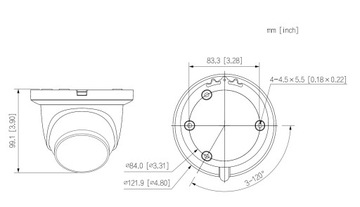 IP-камера Dahua IPC-HDW2849TM-S-IL-0280B 8Mpx 4K Dual IR+LED ЧЕРНАЯ