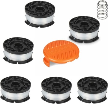 Szpule do kosiarki Black & Decker, nylonowe, długość 6x9 m, średnica 1,65mm