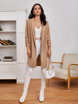 БЕЖЕВЫЙ ЧЕХОЛ, ДЛИННЫЙ РЕБРИСТЫЙ РУКАВ, 3/4 SHEIN TEXTURE 44