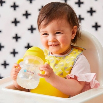 Бутылка с трубочкой 240 мл яблоко, чашка b.box