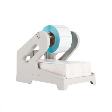 Uchwyt na etykiety Uniwersalne akcesoria do drukarki biurkowej Kosz na etykiety w kolorze białym