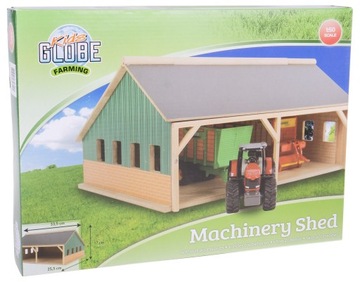 SZOPA GARAŻ DREWNIANY 1:50 NA 4 TRAKTORY 33x25x17