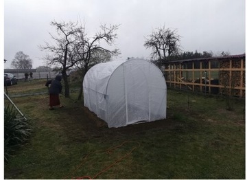 САДОВАЯ ФОЛЬГА ТУННЕЛЬ ТЕПЛИЦА 2х3,5м ФОЛЬГА 7м2 БЕЛАЯ